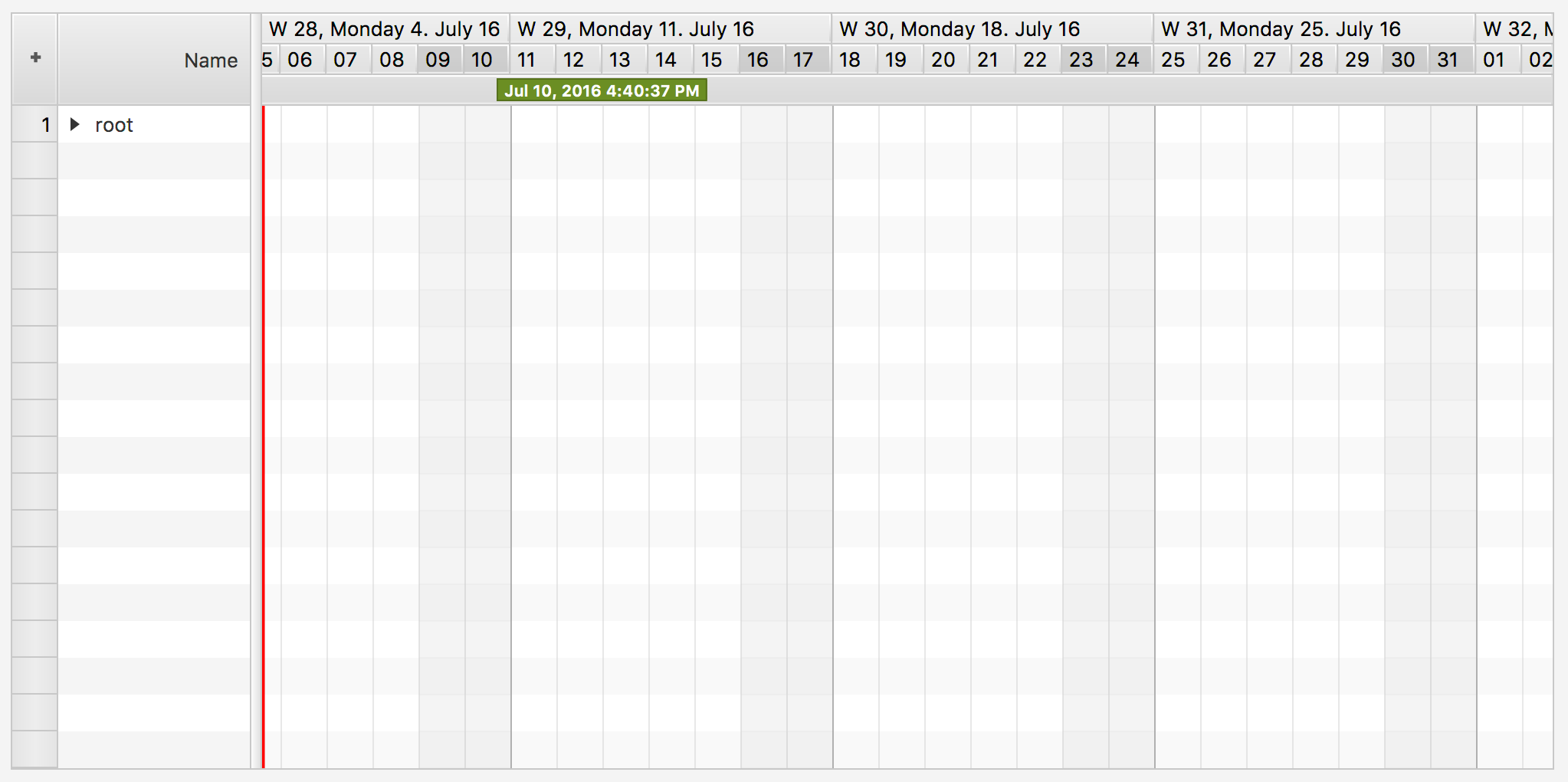 Gantt Chart Control